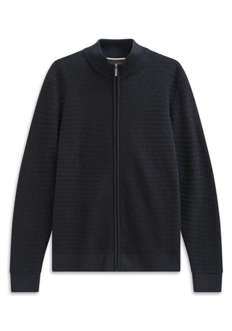 full zip operato cotone e chasmere BUGATTI | Maglie | 7600 85524D390