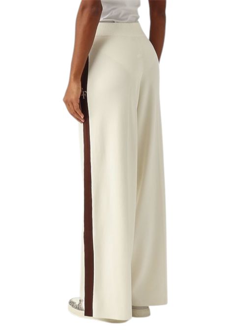 Viscose trousers with shiny bands ELISABETTA FRANCHI | Trousers | KP69S56E2EG2