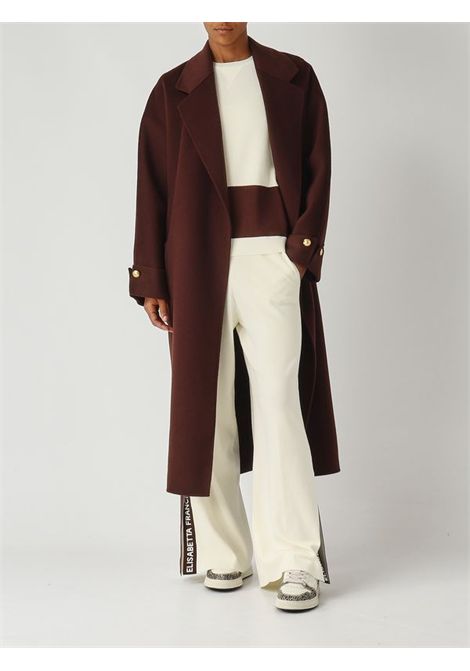 Viscose trousers with shiny bands ELISABETTA FRANCHI | Trousers | KP69S56E2EG2