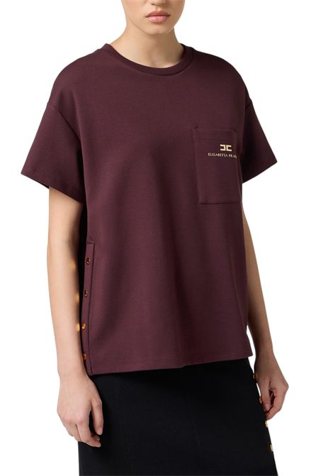 Heavy jersey T-shirt with pocket ELISABETTA FRANCHI | sweaters | MA02756E2EA4