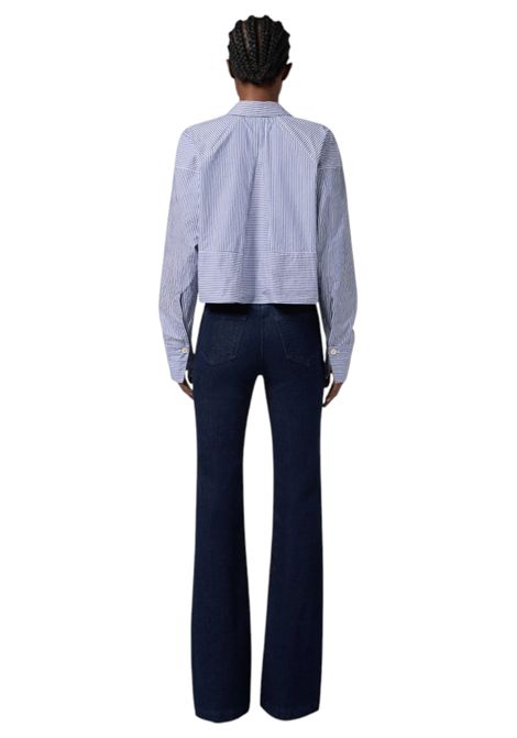 Jeans with a jeweled zip ELISABETTA FRANCHI | Trousers | PJ05D56E2104