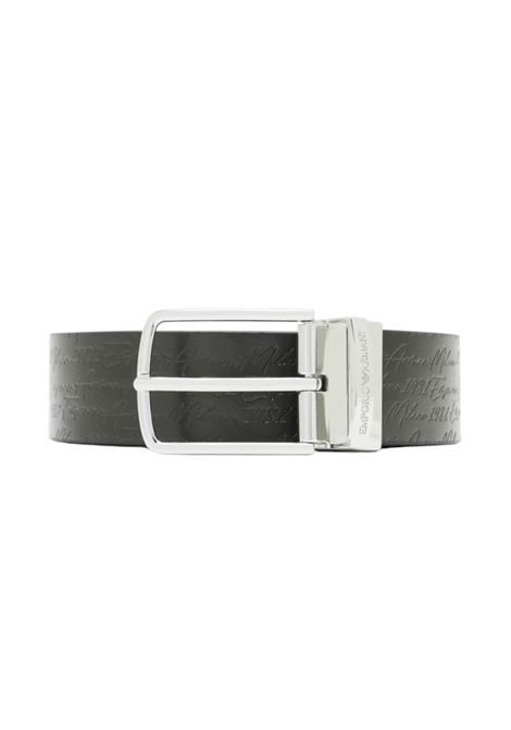 Leather reversible belt with signature logo EMPORIO ARMANI | belts | EM003102 AF18281UC001