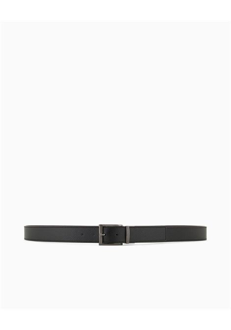 Reversible belt in palmellata print leather EMPORIO ARMANI | belts | Y4S195 YLO8J80741