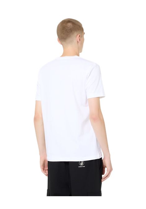 Slim Fit T-shirt in Black Stretch Cotton Jersey with Iceberg IJ Logo Embroidery ICEBERG JEANS | sweaters | F021P4101101