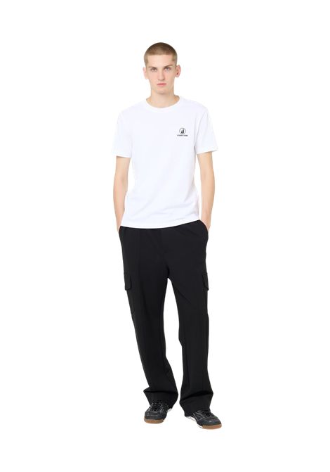 Slim Fit T-shirt in Black Stretch Cotton Jersey with Iceberg IJ Logo Embroidery ICEBERG JEANS | sweaters | F021P4101101
