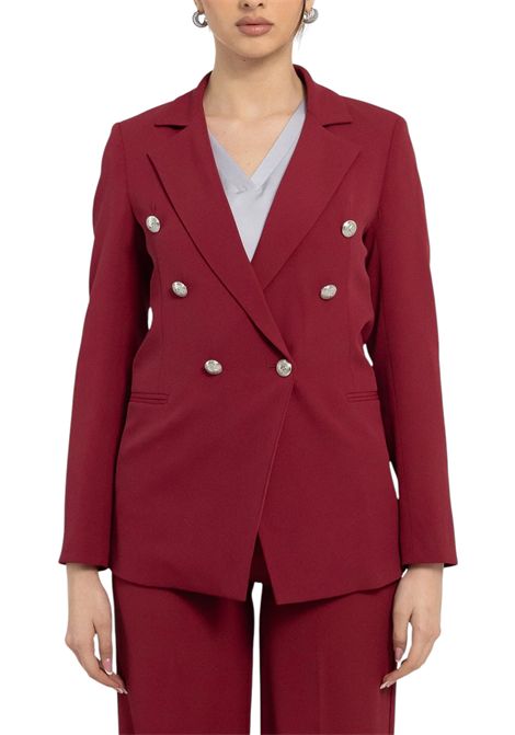 Tailleur con giacca doppiopetto e pantalone palazzo VALENTINA RIO | Tailleur | V8186/V3273575