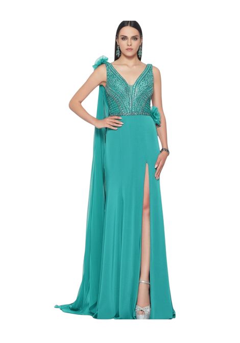 Long dress with appliqué bodice IMPERO | dress | MH21100155M