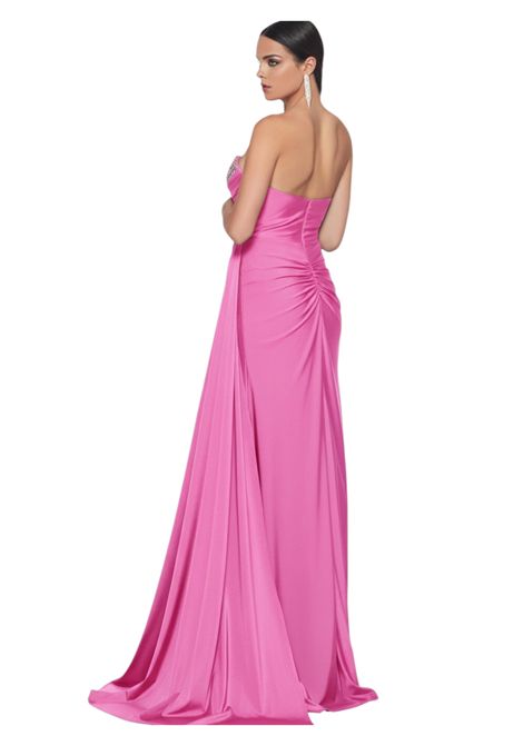 Long dress with appliques at the neckline IMPERO | dress | OYD13/21910