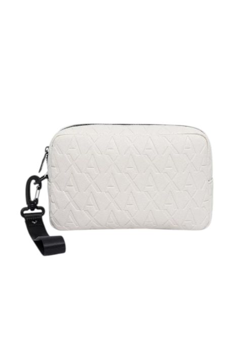 Clutch bag with embossed logo across the entire surface ARMANI EXCHANGE | Beauty Case | XM001272 AF12133U1074