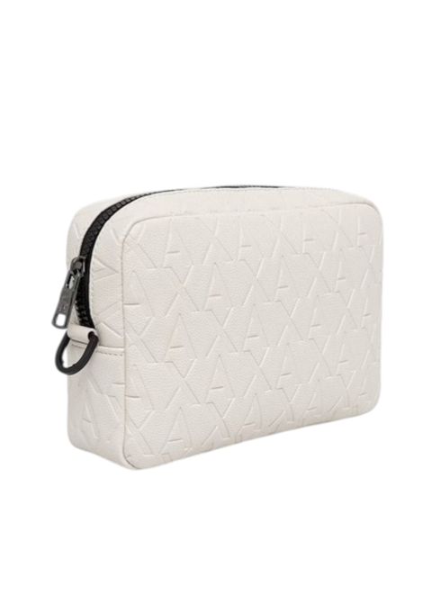 Clutch bag with embossed logo across the entire surface ARMANI EXCHANGE | Beauty Case | XM001272 AF12133U1074
