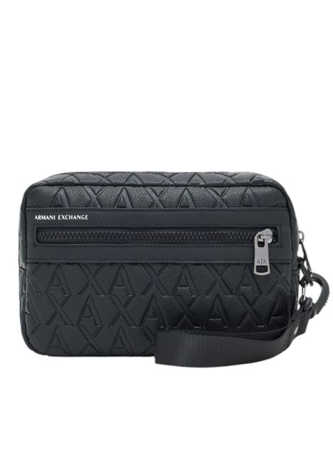 Clutch bag with embossed logo across the entire surface ARMANI EXCHANGE | Beauty Case | XM001272 AF12133UC001