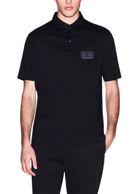 Cotton polo shirt with logo ARMANI EXCHANGE | polo shirts | XM002232 AF10364UC001