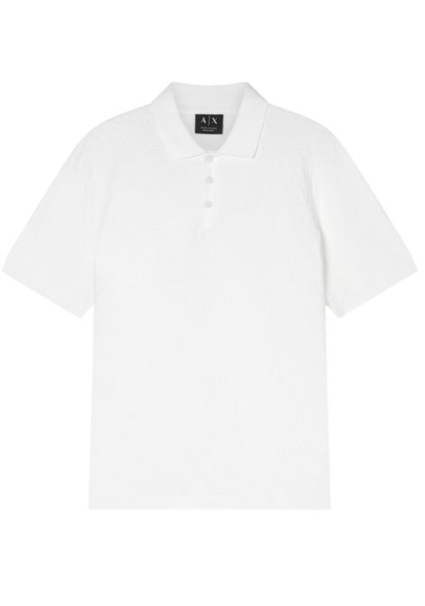 Jacquard polo shirt in mercerised cotton ARMANI EXCHANGE | polo shirts | XM002346 AF10337U0009