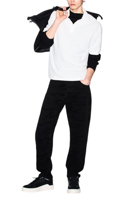 Jacquard polo shirt in mercerised cotton ARMANI EXCHANGE | polo shirts | XM002346 AF10337U0009