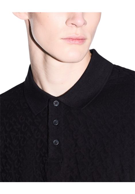 Jacquard polo shirt in mercerised cotton ARMANI EXCHANGE | polo shirts | XM002346 AF10337UC001