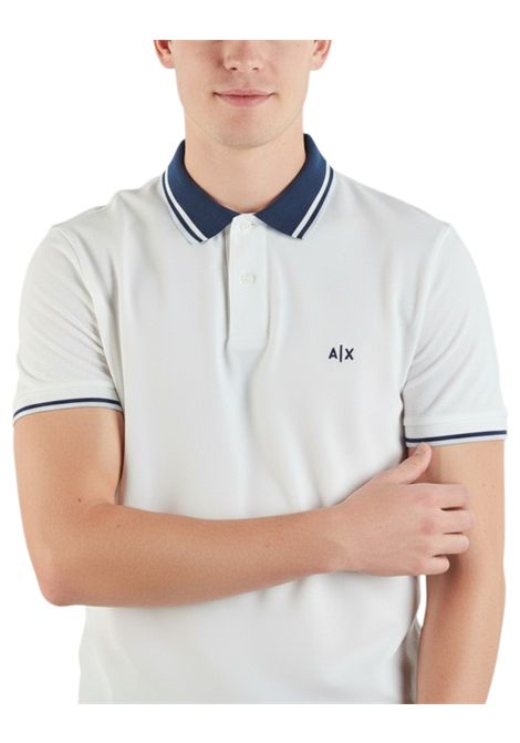 Polo shirt with contrasting details ARMANI EXCHANGE | polo shirts | XM002350 AF10366U0009