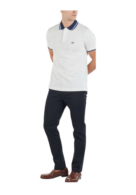Polo shirt with contrasting details ARMANI EXCHANGE | polo shirts | XM002350 AF10366U0009