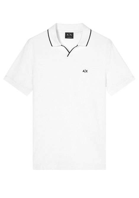 Classic polo shirt in breathable cotton piqué ARMANI EXCHANGE | polo shirts | XM002401 AF10366U0009