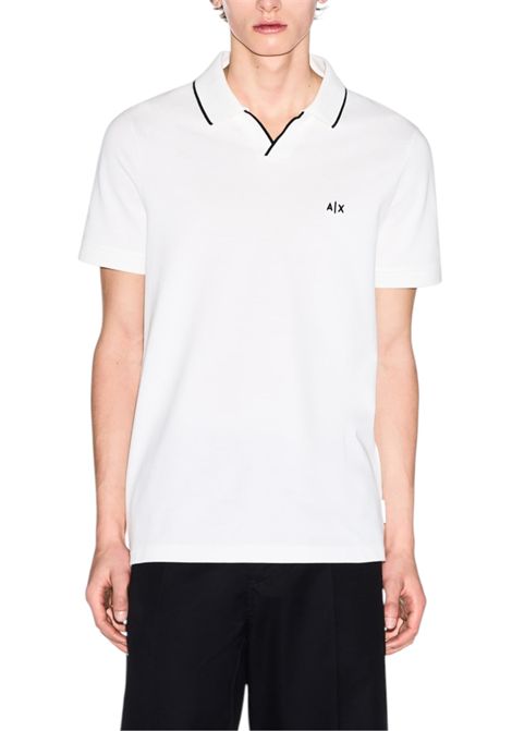 Classic polo shirt in breathable cotton piqué ARMANI EXCHANGE | polo shirts | XM002401 AF10366U0009