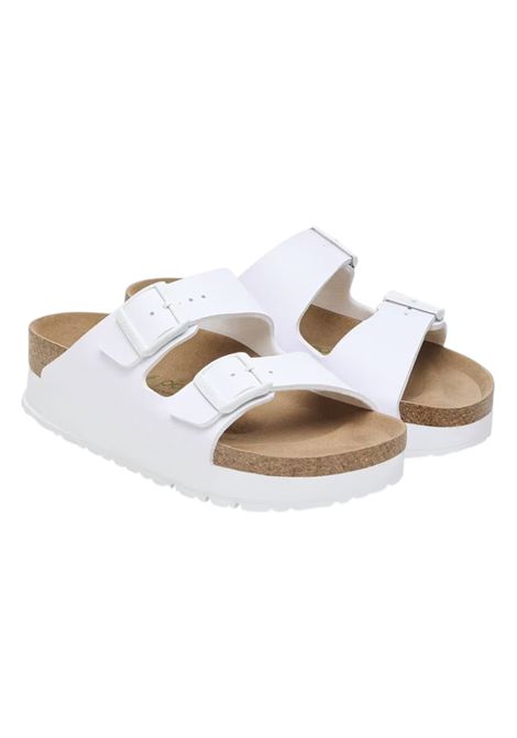 arizona platform birko flor BIRKENSTOCK | Scarpe | 1027416WHITE