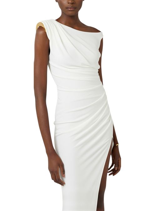 Crêpe jersey dress with jewelled shoulder strap ELISABETTA FRANCHI | dress | AB90661E2360