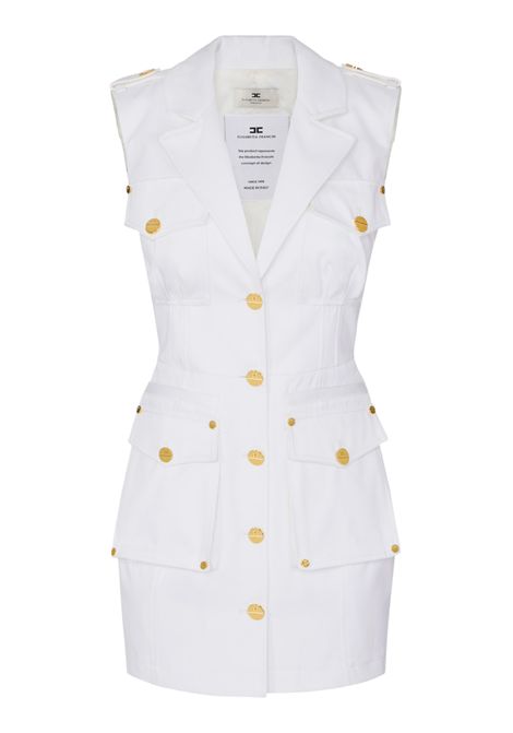 Cotton gabardine dress with large pockets ELISABETTA FRANCHI | dress | AB92861E2360