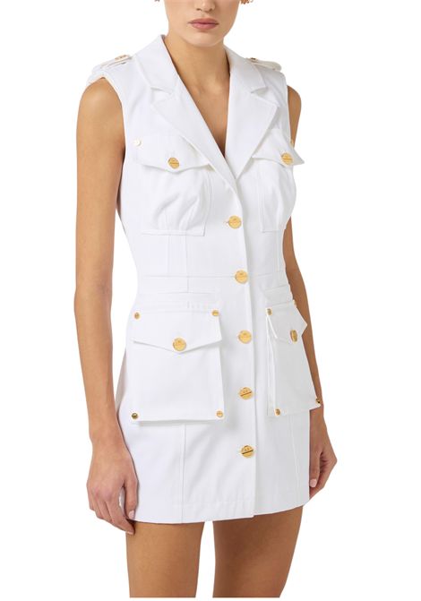 Cotton gabardine dress with large pockets ELISABETTA FRANCHI | dress | AB92861E2360