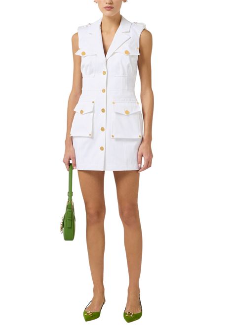Cotton gabardine dress with large pockets ELISABETTA FRANCHI | dress | AB92861E2360