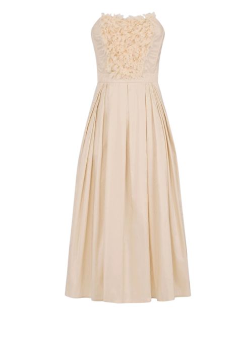 Dress with 3D floral embroidery ELISABETTA FRANCHI | dress | AB94262E2045