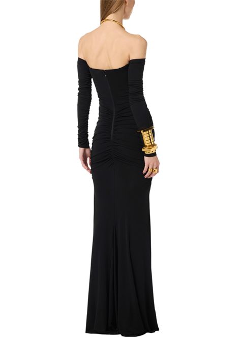 Red Carpet dress in crêpe jersey with draping ELISABETTA FRANCHI | dress | ABR1061E2110