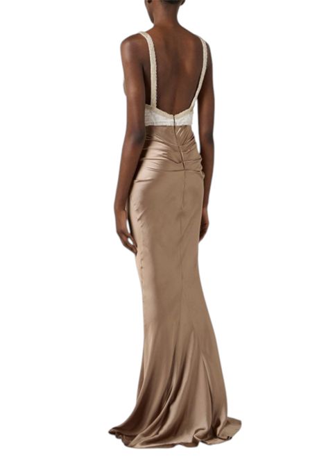 Red Carpet dress in satin and tulle ELISABETTA FRANCHI | dress | ABR1762E2EZ4