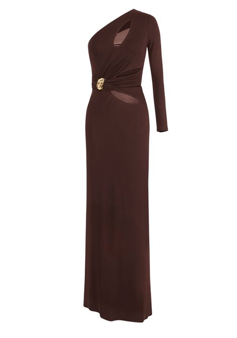 Abito Red Carpet in jersey crêpe con dettaglio gioiello ELISABETTA FRANCHI | Abiti | ABR2561E2644