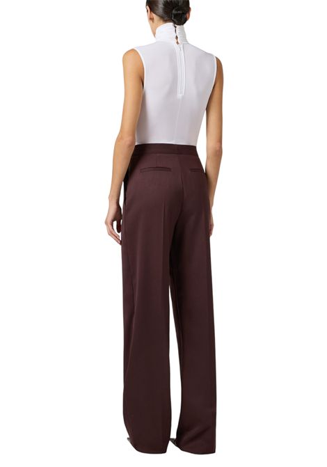 Lightweight crêpe jersey bodysuit with jewelled detail ELISABETTA FRANCHI | bodysuit | BO01661E2360