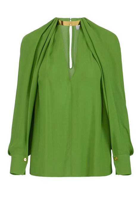 Viscose georgette blouse with jewel detail ELISABETTA FRANCHI | shirts | CA12961E2EV3