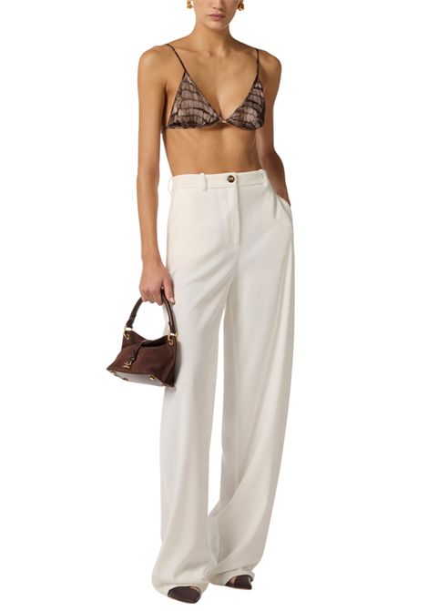 Lightweight crepe pants ELISABETTA FRANCHI | Trousers | PA17861E2360