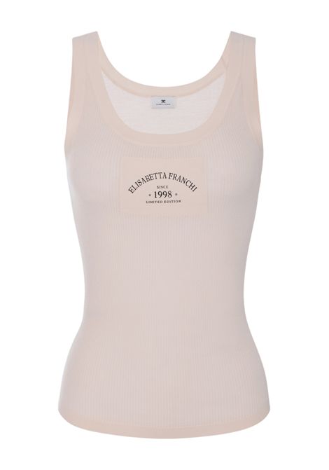 Knitted top with logo ELISABETTA FRANCHI | Top | TK80B61E2193
