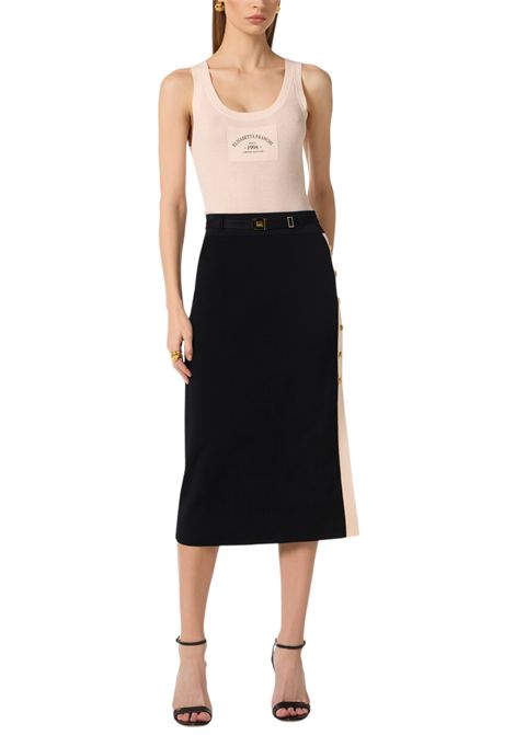 Knitted top with logo ELISABETTA FRANCHI | Top | TK80B61E2193