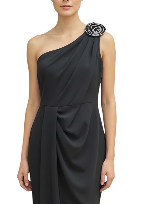 LONG DRESS WITH FLOWER FRANK LYMAN | dress | 268109BLK