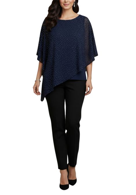 Cassacca con mantella strass FRANK LYMAN | Casacca | 268194302