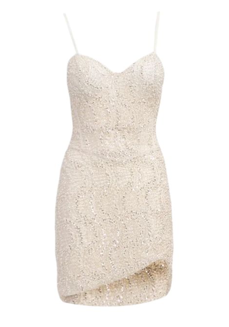 Mini dress con applicazioni KUEA | Abiti | KS2410BIANCO