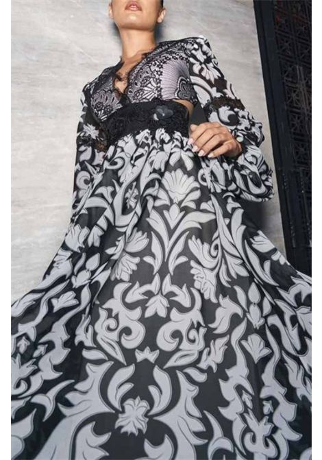 Abito lungo fantasia barocca MISCHALIS | Abiti | A4 86493