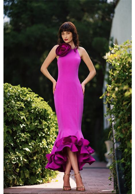 Midi dress with ruffles MISCHALIS | dress | M4 88571