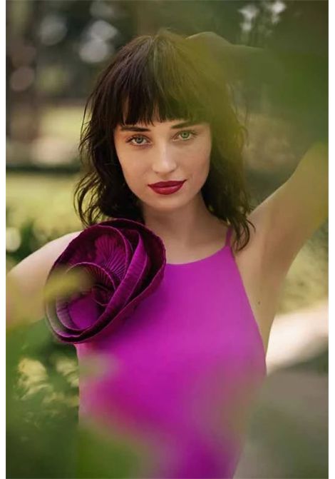 Abito midi con rouches MISCHALIS | Abiti | M4 88571