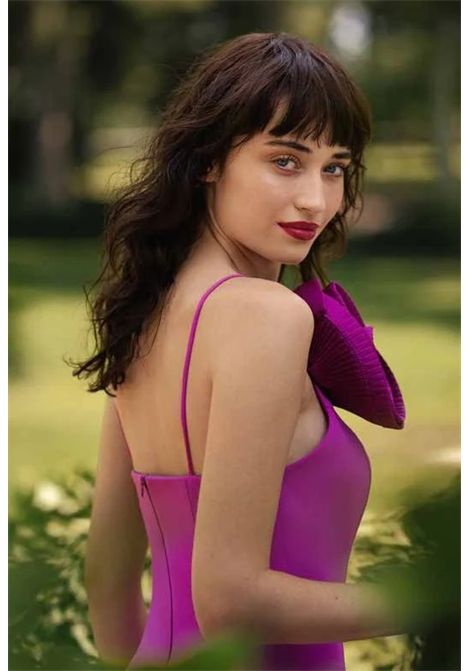 Abito midi con rouches MISCHALIS | Abiti | M4 88571