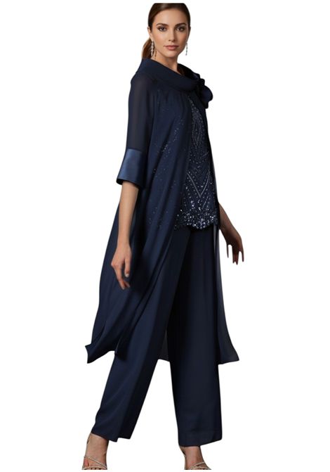 3-piece set comprising top, cape and stole MUSANI | dress | RR32002037