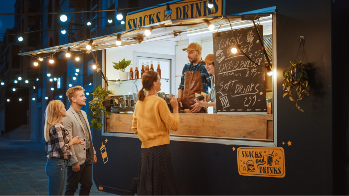 A snack and drink food truck.