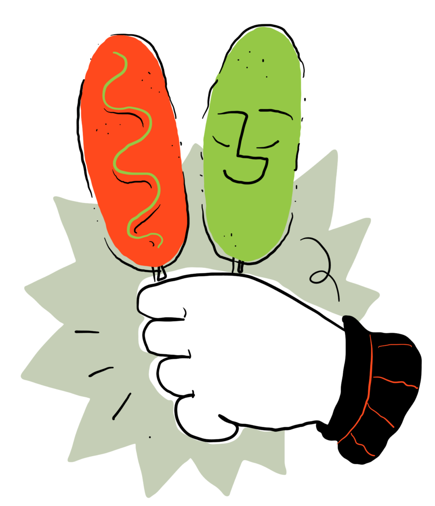 corn dog icon