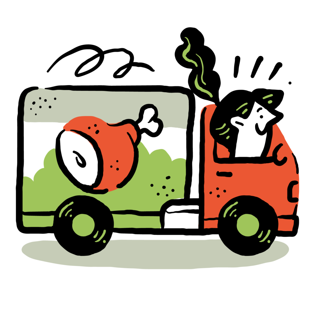 food distributor truck