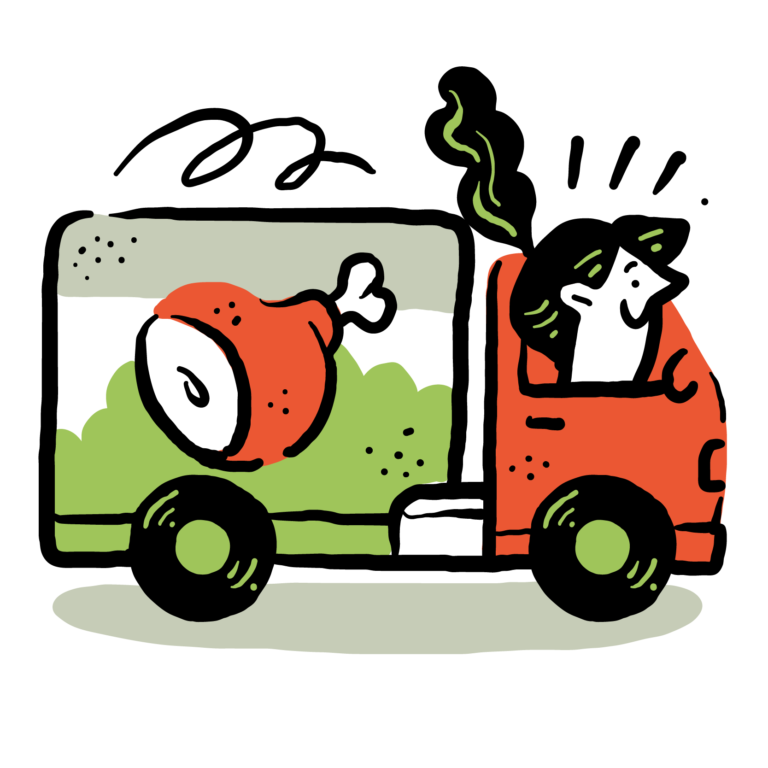 food distributor truck