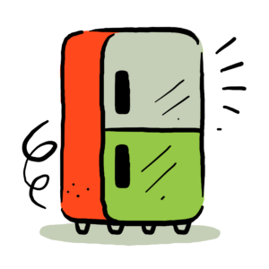 Fridge illustration.